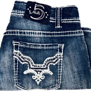SOLD-   Studio 5 Embellished Bling Shorts